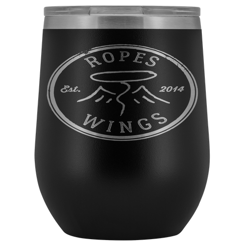 Ropes and Wings Stainless Steel 12oz. Stemless Insulated Wine Tumbler